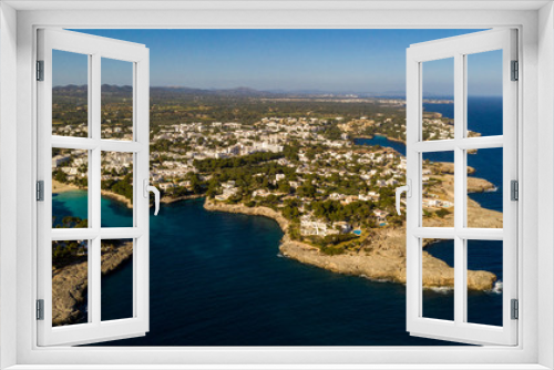 Fototapeta Naklejka Na Ścianę Okno 3D - the Cala d'or Mallorca Spain top view