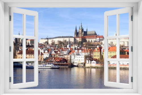 Fototapeta Naklejka Na Ścianę Okno 3D - プラハの景色ーPrague City View