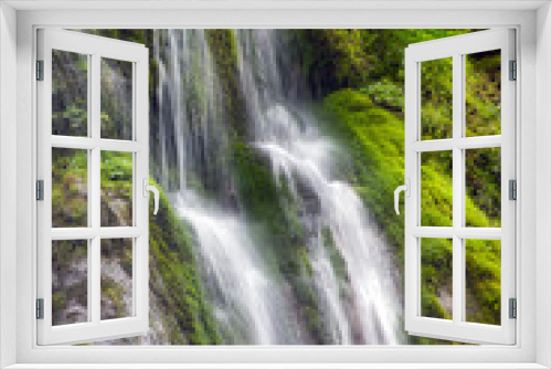 Fototapeta Naklejka Na Ścianę Okno 3D - Waterfall in deep forest