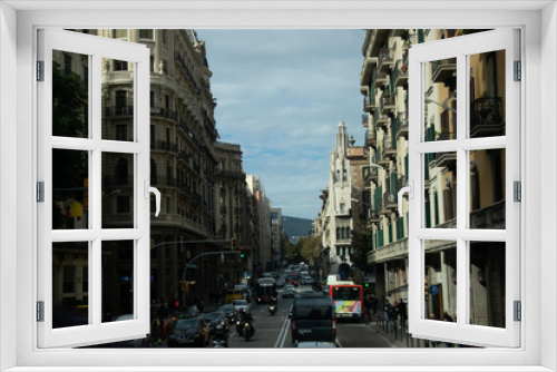Fototapeta Naklejka Na Ścianę Okno 3D - Ciudad