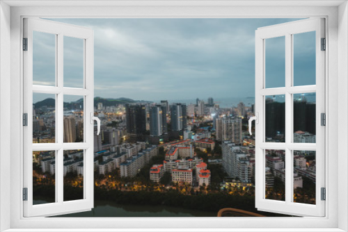 Fototapeta Naklejka Na Ścianę Okno 3D - Modern City river