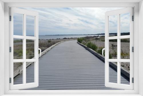 Fototapeta Naklejka Na Ścianę Okno 3D - Boardwalk Path