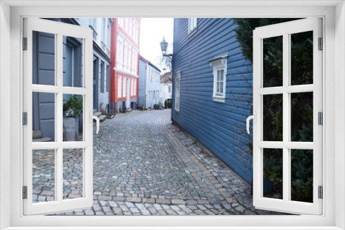 Fototapeta Naklejka Na Ścianę Okno 3D - Bergen : Centre-ville (Norvège)