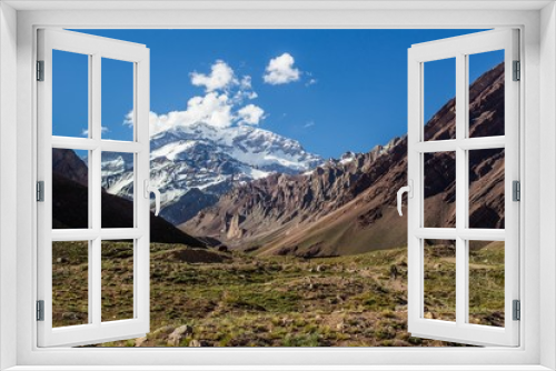 Fototapeta Naklejka Na Ścianę Okno 3D - Snow Peaks in the Andes