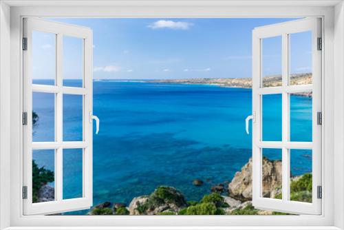 Fototapeta Naklejka Na Ścianę Okno 3D - Beautiful view to the bay near Paleochora, Crete