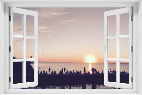 Fototapeta Naklejka Na Ścianę Okno 3D - Fire Island Sillouettes