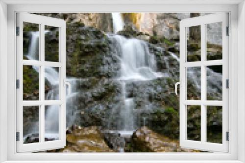Fototapeta Naklejka Na Ścianę Okno 3D - wasser, natur, fluss, bach, landschaft, cascade, wald