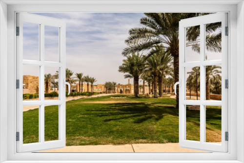 Fototapeta Naklejka Na Ścianę Okno 3D - Al Bujairi Park near Historic Ad Diriyah, Riyadh, Saudi Arabia