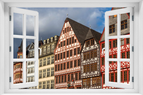 Fototapeta Naklejka Na Ścianę Okno 3D - Die Ostzeile auf dem Frankfurter Römerberg