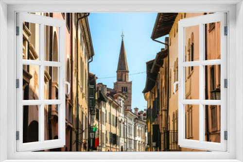 Fototapeta Naklejka Na Ścianę Okno 3D - Pordenone, Italy. Beautiful streets of Pordenone in sunny day.