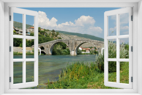 Fototapeta Naklejka Na Ścianę Okno 3D - Perovic or Arslanagic bridge over Trebisnjica river, Bosnia and Herzegovina