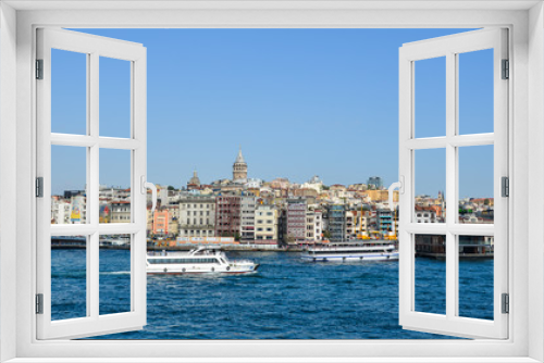 Fototapeta Naklejka Na Ścianę Okno 3D - View of Bosphorus Strait in Istanbul, Turkey