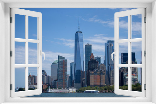 Fototapeta Naklejka Na Ścianę Okno 3D - New York City and One World Trade Center
