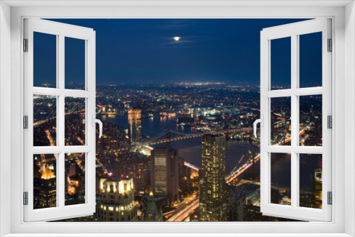 Fototapeta Naklejka Na Ścianę Okno 3D - Vista de Nueva York NY