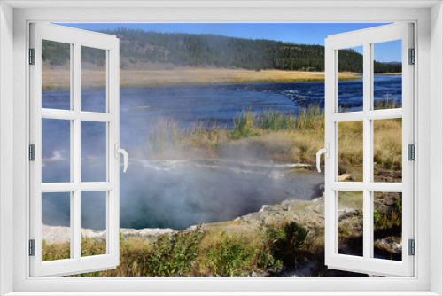 Fototapeta Naklejka Na Ścianę Okno 3D - Hot springs