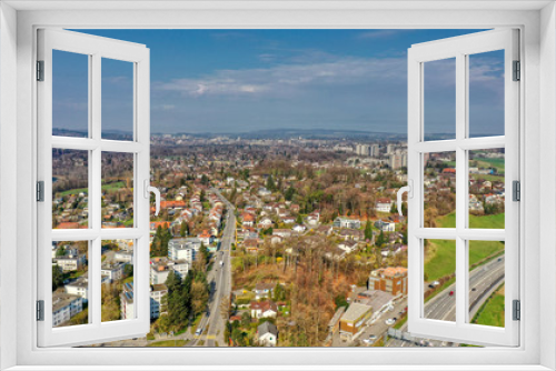 Fototapeta Naklejka Na Ścianę Okno 3D - Muri bei Bern an einem Frühlingstag im März 2020