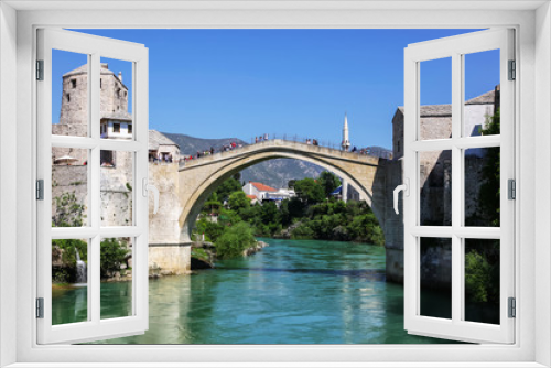 Fototapeta Naklejka Na Ścianę Okno 3D - The old bridge in Mostar, Bosnia and Herzegovina
