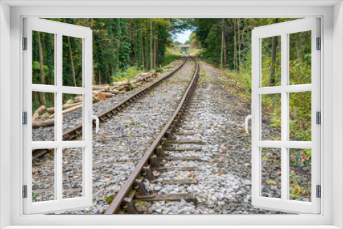Fototapeta Naklejka Na Ścianę Okno 3D - Railway Track