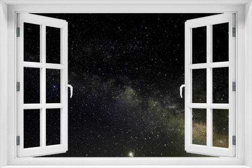 Fototapeta Naklejka Na Ścianę Okno 3D - Abstract space background with Milky Way core