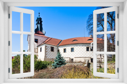 Fototapeta Naklejka Na Ścianę Okno 3D - renaissance castle in Kostelec nad Cernymi lesy, Central Bohemia, Czech republic