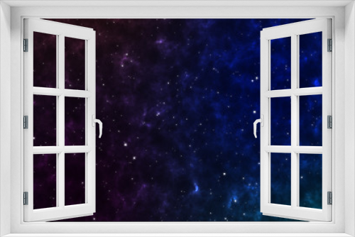 Fototapeta Naklejka Na Ścianę Okno 3D - Abstract background Traveling through star fields in space supernova light.Motion graphic creation view galaxy.Fantasy deep dark nebula.Mystical darkness outer space.Science moving sky. illustration