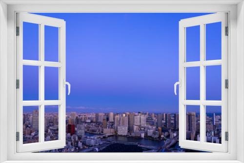 Fototapeta Naklejka Na Ścianę Okno 3D - 都会の景色