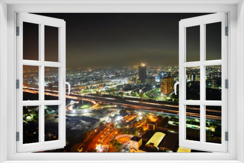 Fototapeta Naklejka Na Ścianę Okno 3D - Cityscape of Noida & Indirapuram India. Bird Eye View.