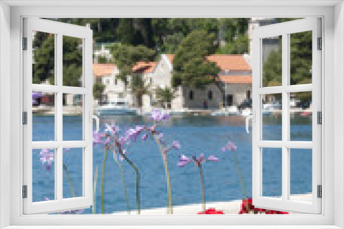 Fototapeta Naklejka Na Ścianę Okno 3D - Cavtat a beautiful town by the sea in Croatia
