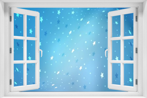 Vector layout with bright snowflakes. Shining colored illustration with snow in christmas style. The template can be used as a new year background.