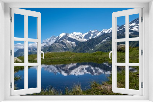 Fototapeta Naklejka Na Ścianę Okno 3D - Alpes mont blanc