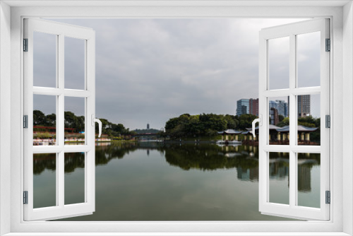 Fototapeta Naklejka Na Ścianę Okno 3D - panoramic view of Guangdong Financial High-tech Zone