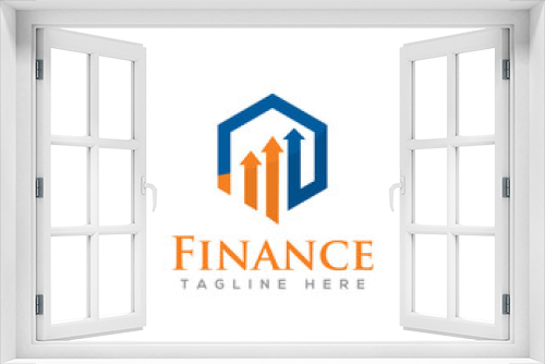 Fototapeta Naklejka Na Ścianę Okno 3D - Finance or Accounting Logo Icon Design Vector