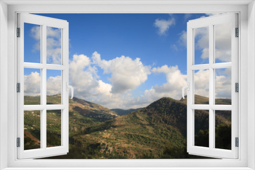 Fototapeta Naklejka Na Ścianę Okno 3D - The view of the mountains in South Lebanon.