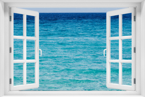 Fototapeta Naklejka Na Ścianę Okno 3D - Beautiful blue sea surface.