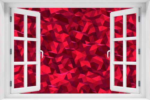 Abstract polygonal background, Crimson geometric vector