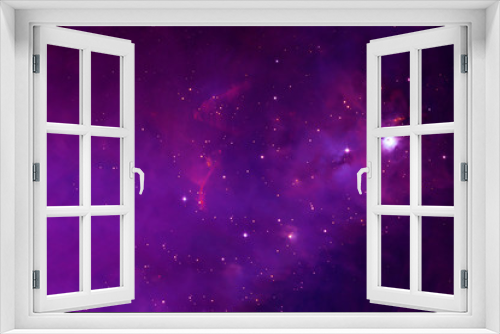 Fototapeta Naklejka Na Ścianę Okno 3D - A beautiful pink galaxy in deep space. Elements of this image were furnished by NASA.