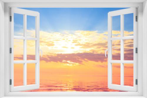 Fototapeta Naklejka Na Ścianę Okno 3D - Paradise Scene Dawn