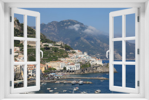 Fototapeta Naklejka Na Ścianę Okno 3D - View of Amalfi Coast, Italy