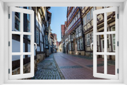 Fototapeta Naklejka Na Ścianę Okno 3D - Altstadtgasse in Hameln