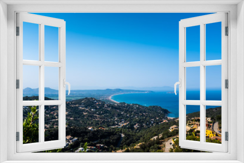 Fototapeta Naklejka Na Ścianę Okno 3D - Panoramic view from the hills around Begur overlooking Mediterranean Sea. Gerona Province, Catalonia, Spain.