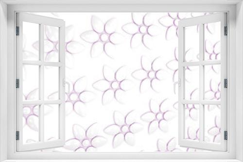 Fototapeta Naklejka Na Ścianę Okno 3D - Flower pattern