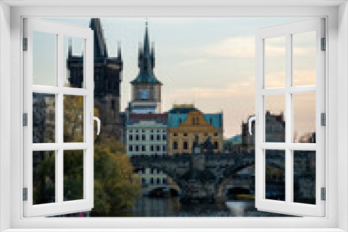 Fototapeta Naklejka Na Ścianę Okno 3D - View of Prague 2019