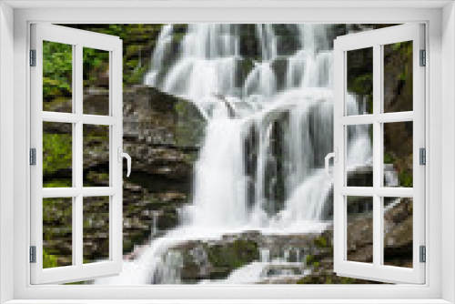 Fototapeta Naklejka Na Ścianę Okno 3D - Waterfall Shypit, Ukraine