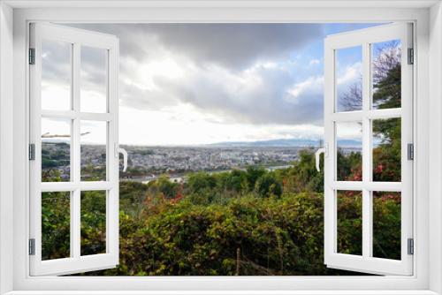 Fototapeta Naklejka Na Ścianę Okno 3D - 展望台からの宇治市街の風景