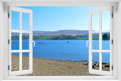 Fototapeta Naklejka Na Ścianę Okno 3D - Hollingworth lake rowing boat