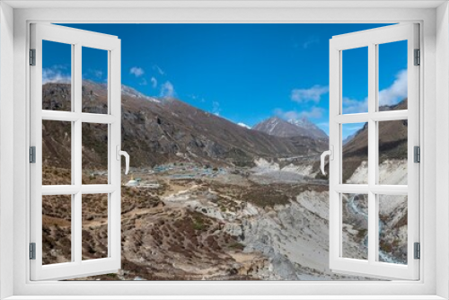 Fototapeta Naklejka Na Ścianę Okno 3D - Panoramic view of Mount Everest, Lhotse, Ccho Oyu and Makalu from Gokyo Ri - Khumbu valley, sagarmatha national park - Nepalese Himalayas