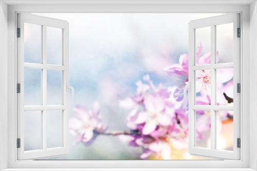 Fototapeta Naklejka Na Ścianę Okno 3D - Background with spring flowers