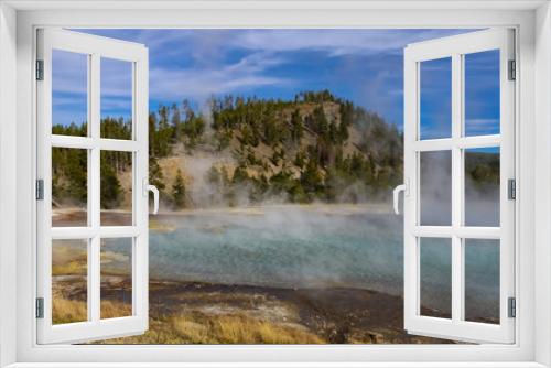 Fototapeta Naklejka Na Ścianę Okno 3D - Geothermal activity in Yellowstone national park