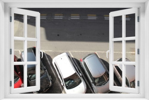 Fototapeta Naklejka Na Ścianę Okno 3D - auto dall'alto in strada