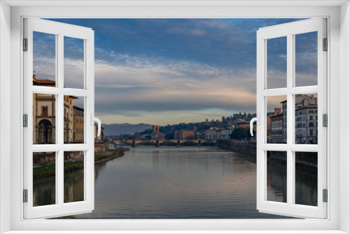 The Arno River in Florence Italy